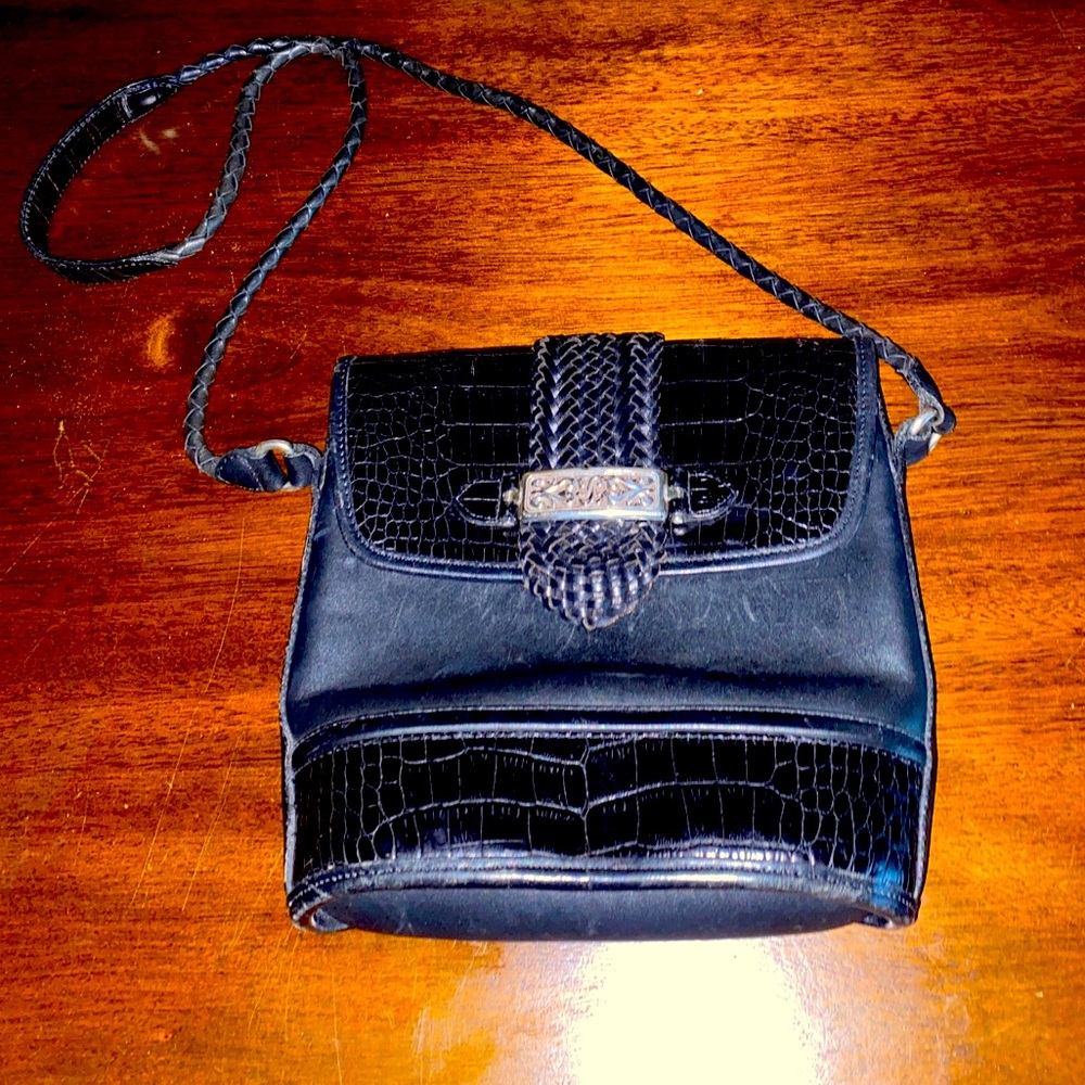 Brighton faux Croc leather cross body